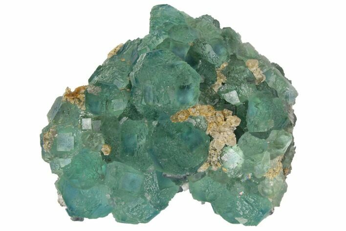 Stepped Blue-Green Fluorite Crystal Cluster - China #128870